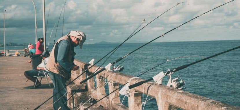fishing at the Navarre Beach Fishing Pier